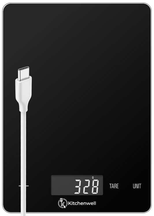 Kitchenwell digitale keukenweegschaal glas 15KG
