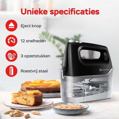 Kitchenwell handmixer met opbergcase