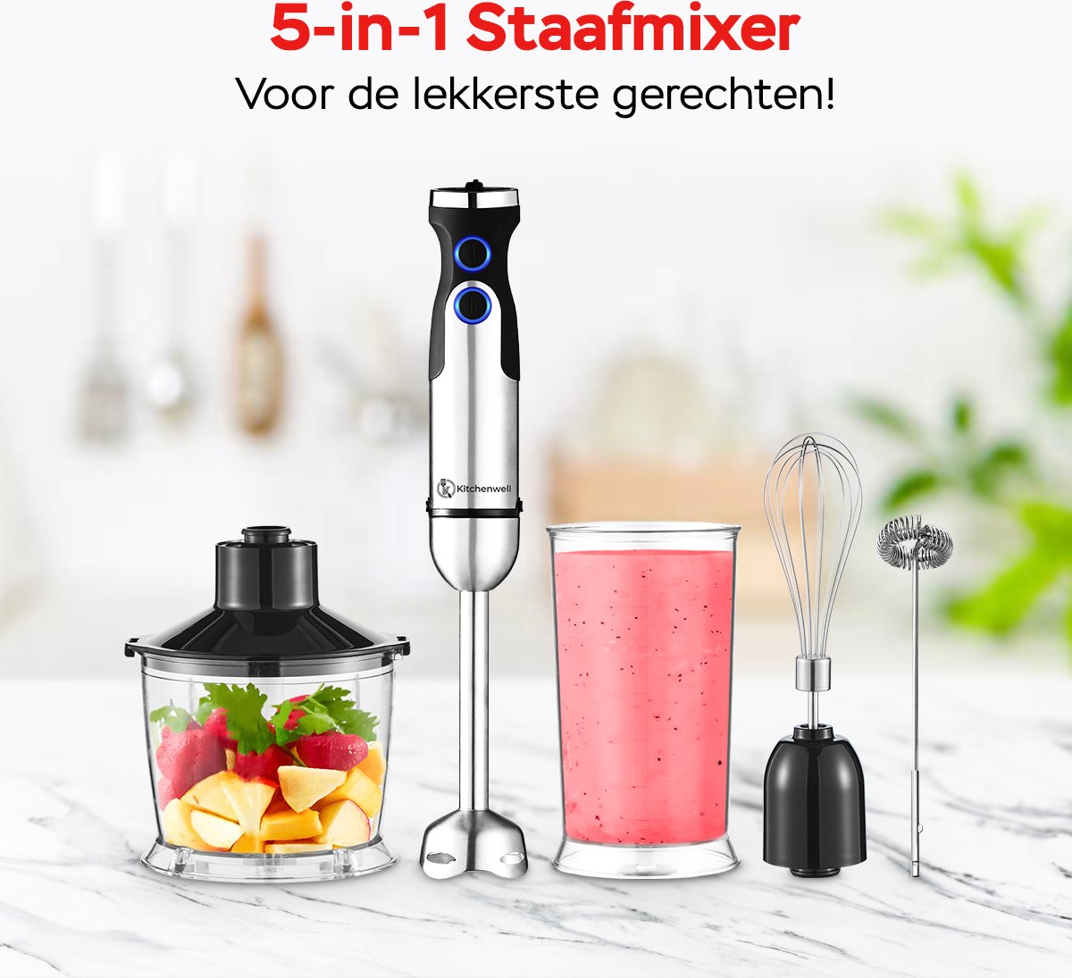 Kitchenwell 5-in-1 staafmixer