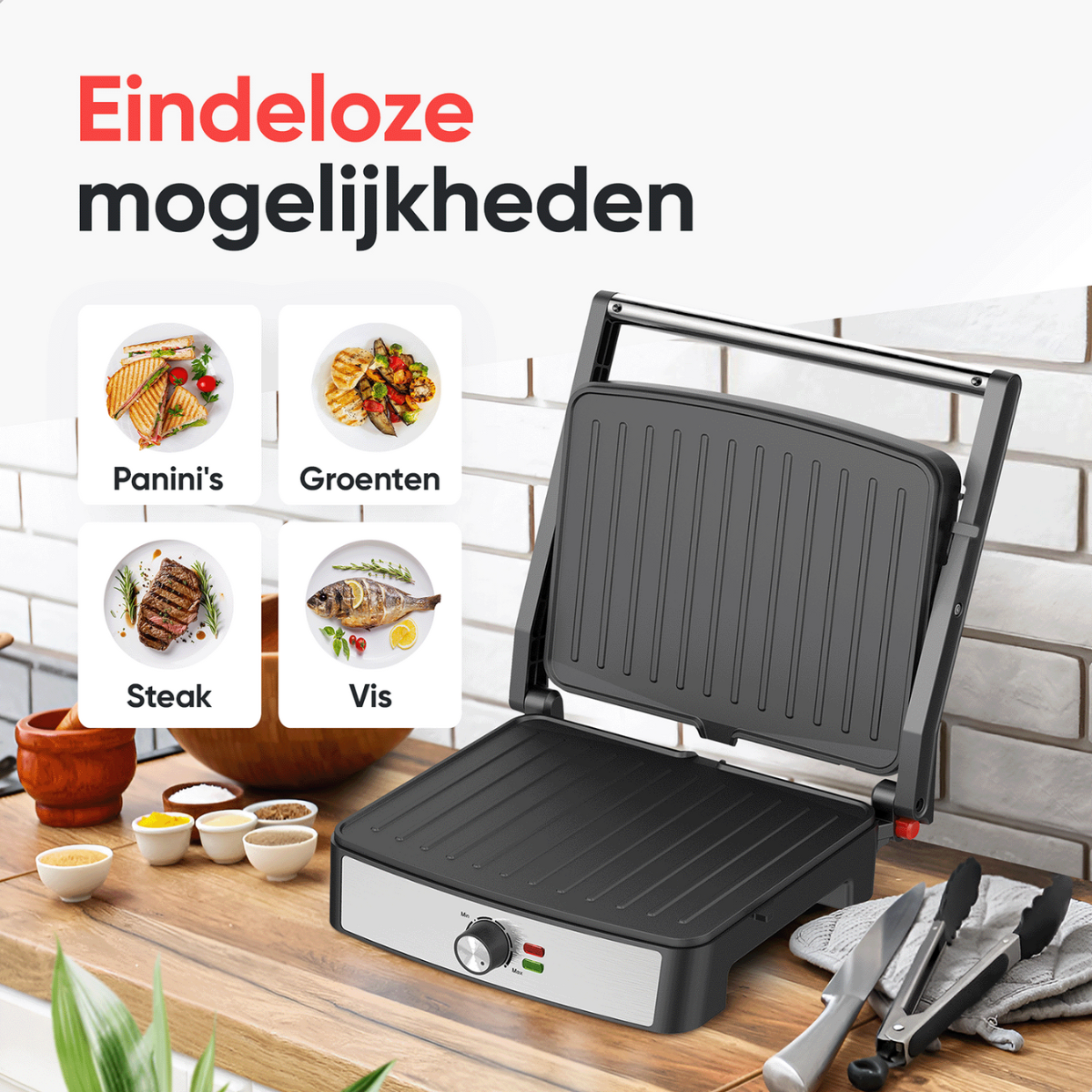 Kitchenwell Tosti apparaat