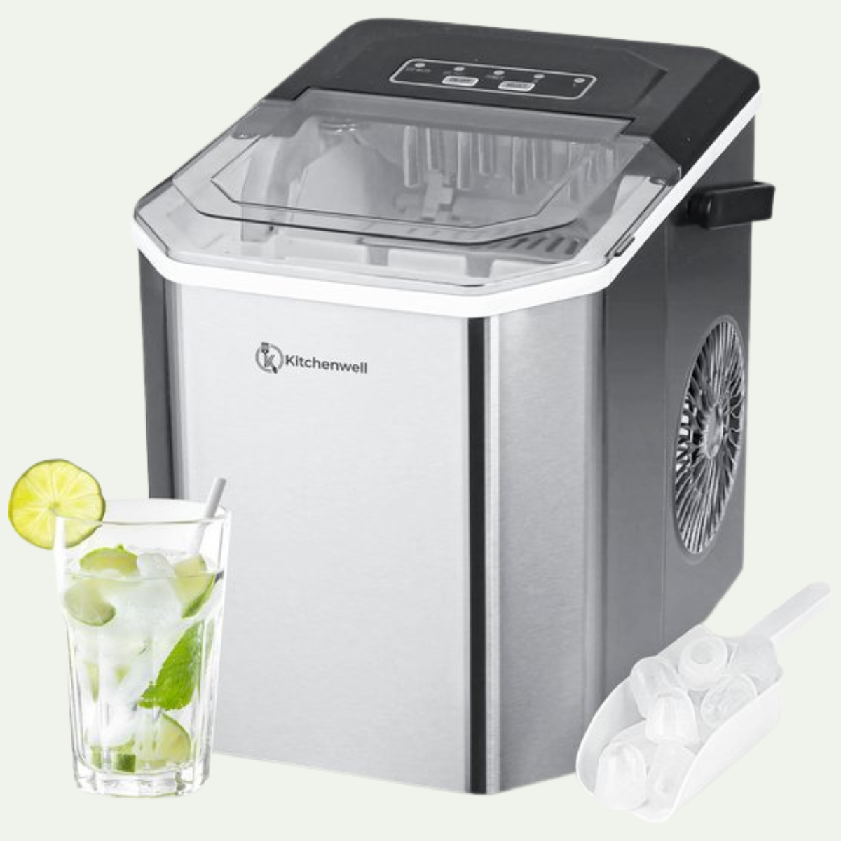 Kitchenwell IJsblokjesmachine – 1.3L